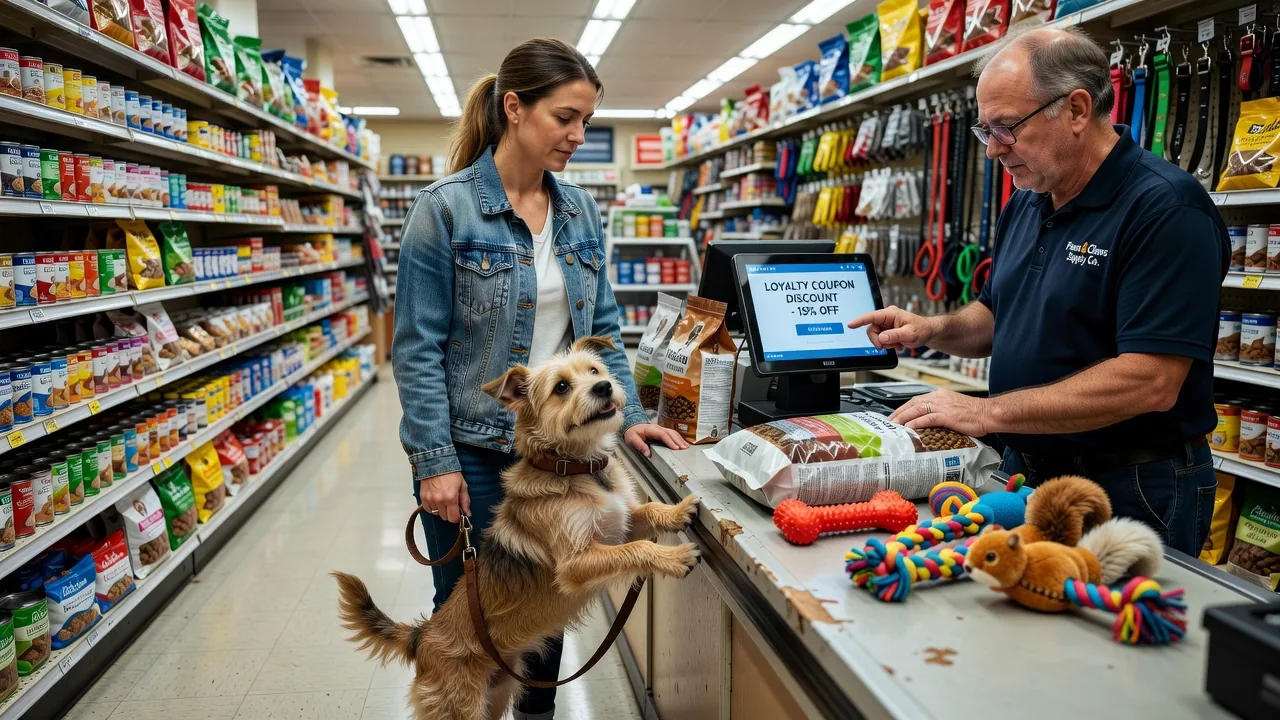 Pet store loyalty coupon